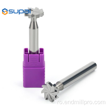 Carbidul solid FRESA CNC 6FLutes T-Slot End Mill